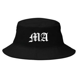 Massachusetts Bucket Hat, Old School, Hippie, Hip Hop, Retro, 90's